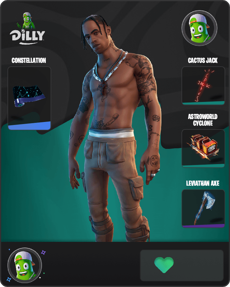 Travis Scott Fortnite combo