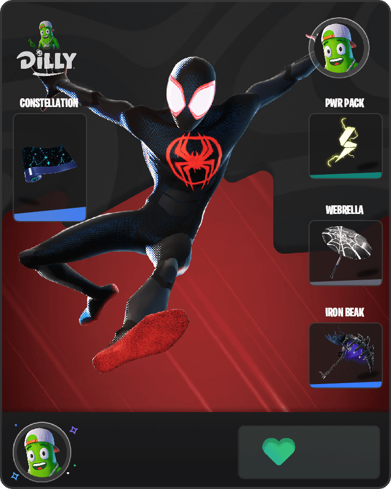 Spider-Man (Miles Morales) Fortnite combo
