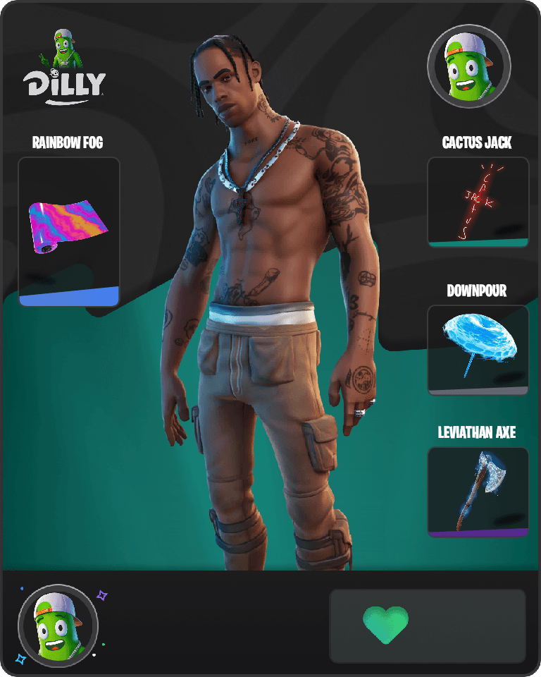 Travis Scott Fortnite combo