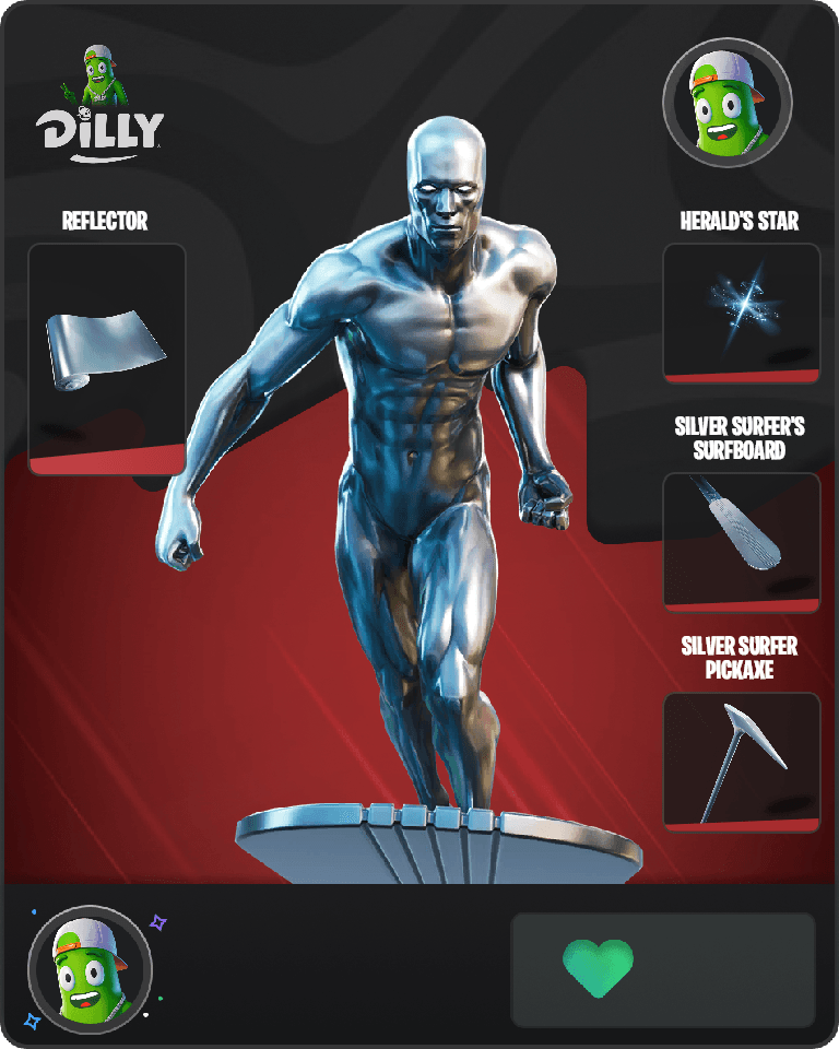 Silver Surfer Fortnite combo