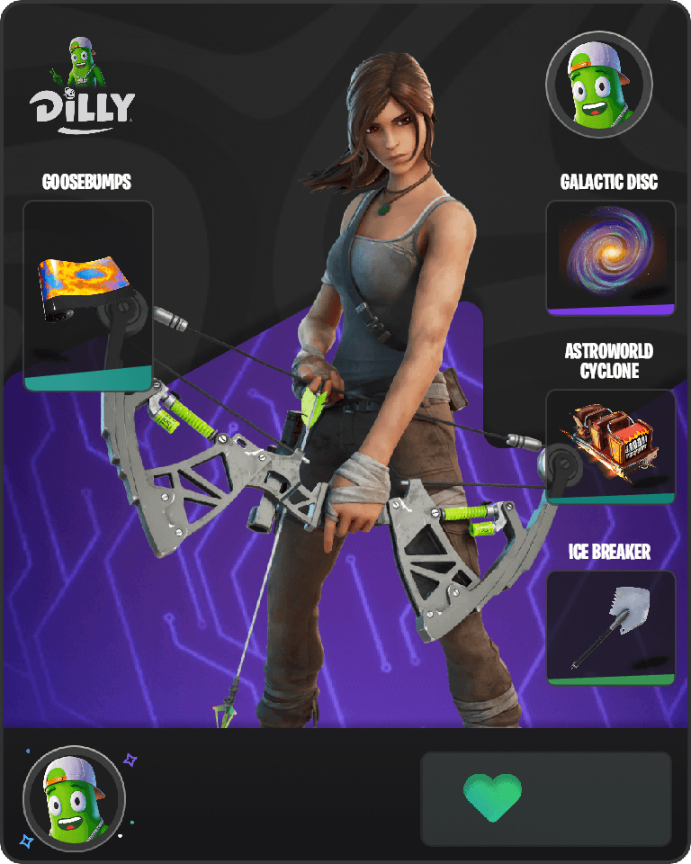 Lara Croft Fortnite combo