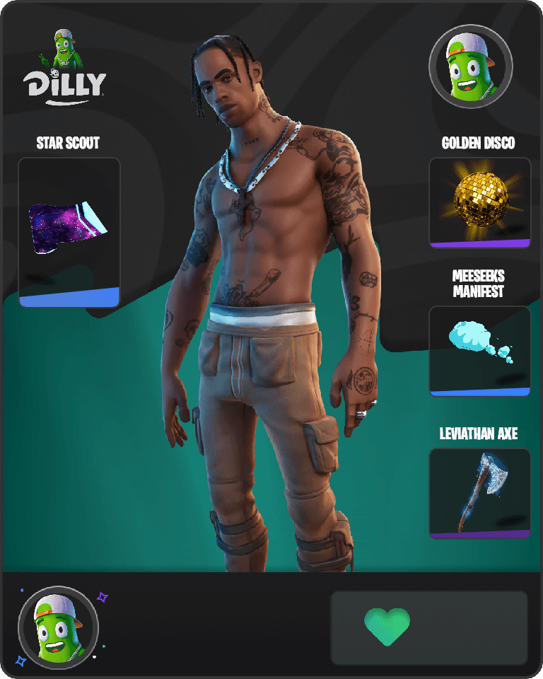 Travis Scott Fortnite combo