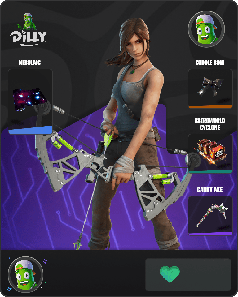 Lara Croft Fortnite combo