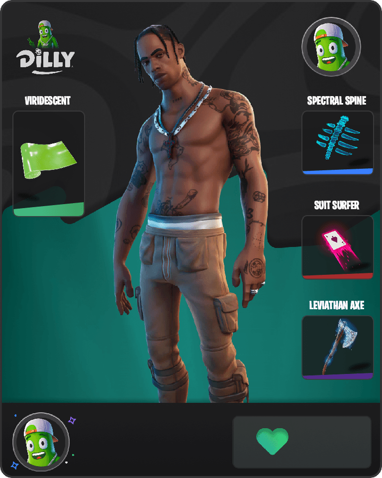 Travis Scott Fortnite combo