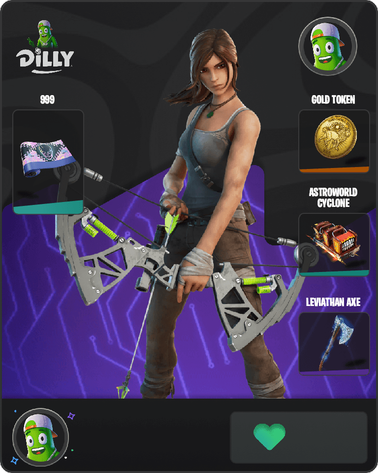 Lara Croft Fortnite combo