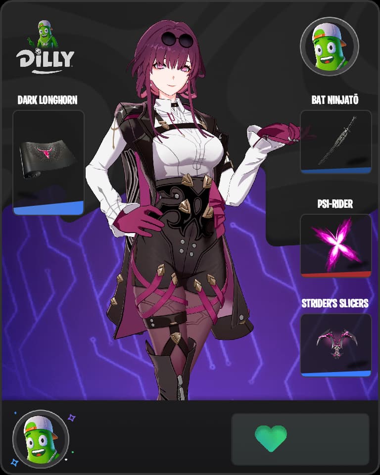 Stellaron Hunter Kafka Fortnite skin combo
