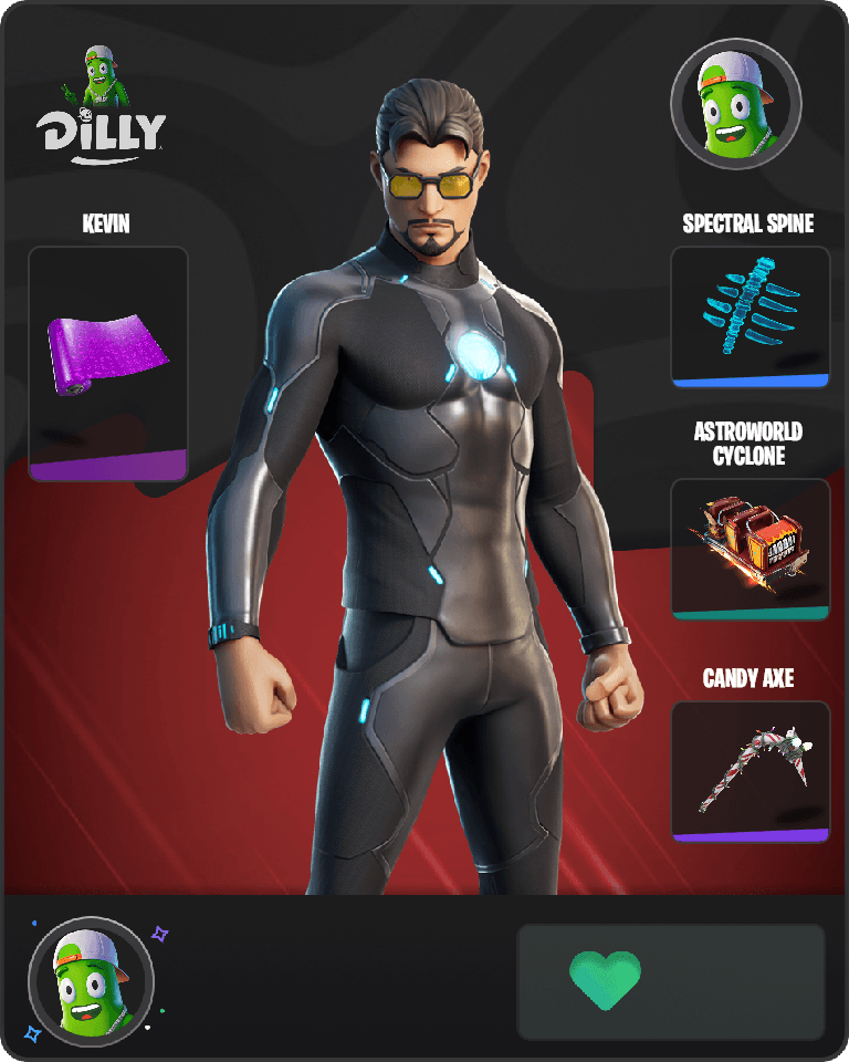 Tony Stark Fortnite combo