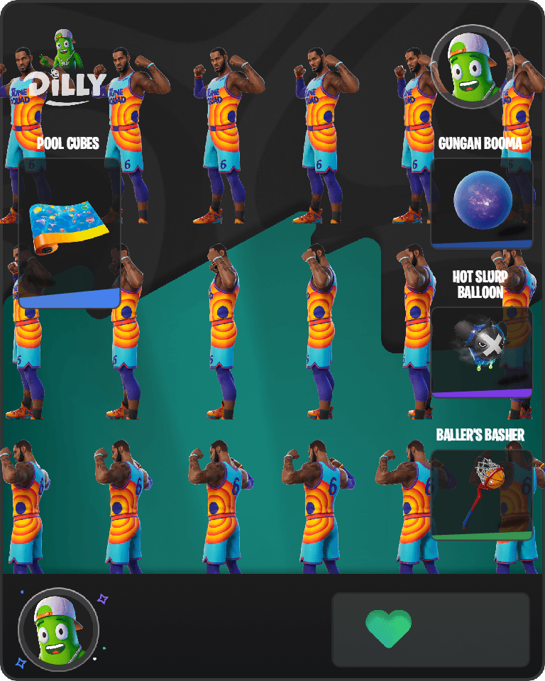 Tune Squad LeBron Fortnite combo