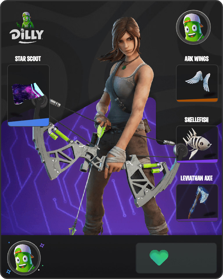 Lara Croft Fortnite combo