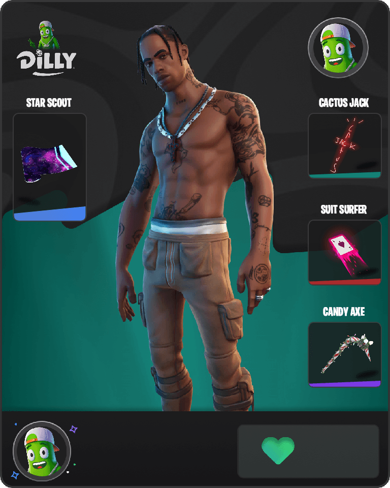 Travis Scott Fortnite combo