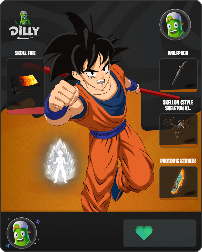 Son Goku Fortnite combo