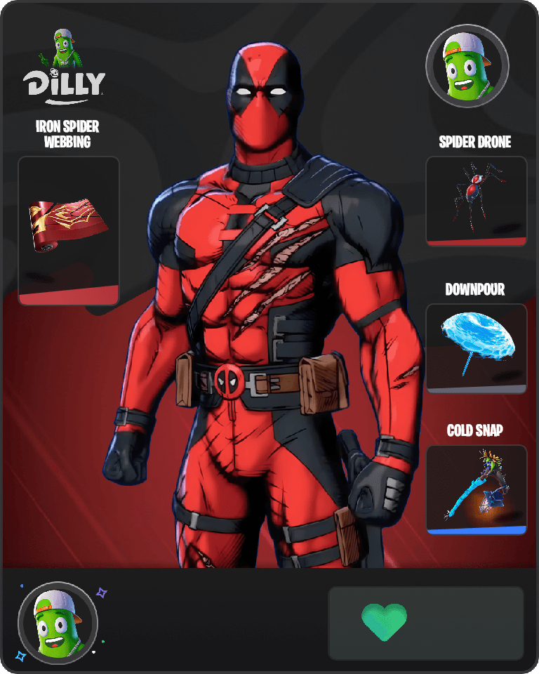 Deadpool (Pen & Ink) Fortnite combo
