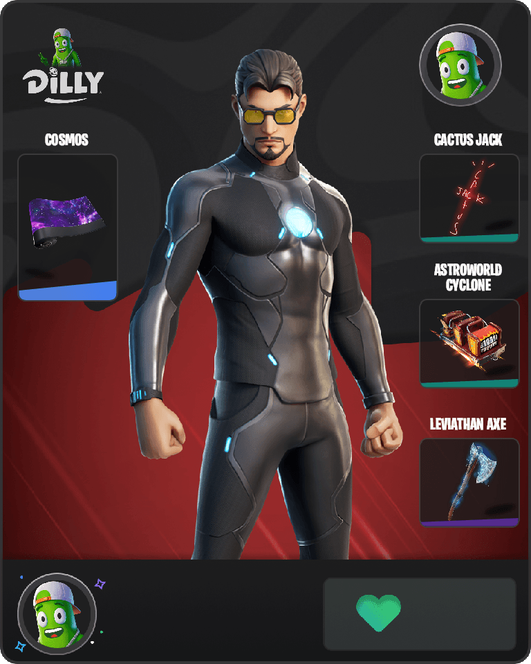 Tony Stark Fortnite combo