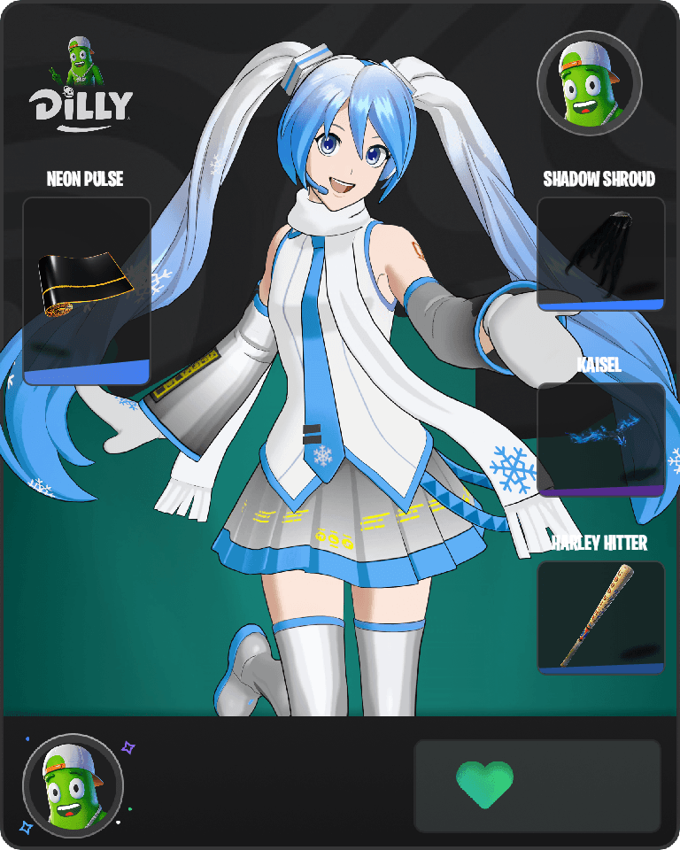 Snow Miku Fortnite combo