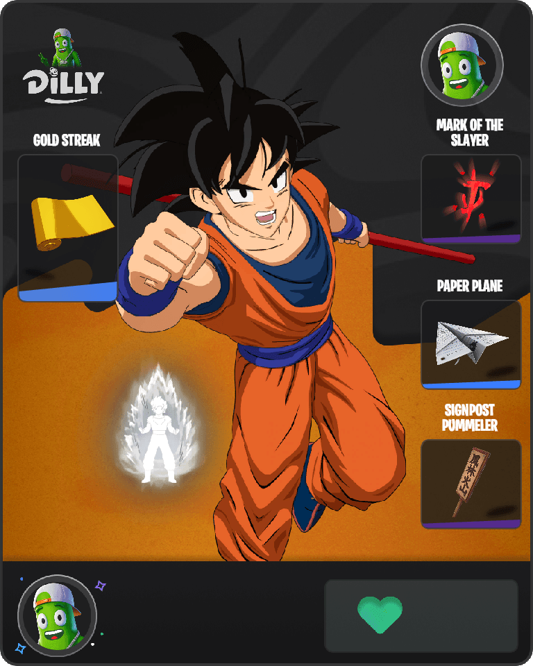 Son Goku Fortnite combo