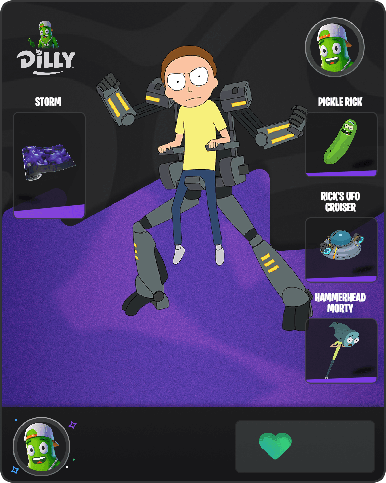 Mecha Morty Fortnite combo