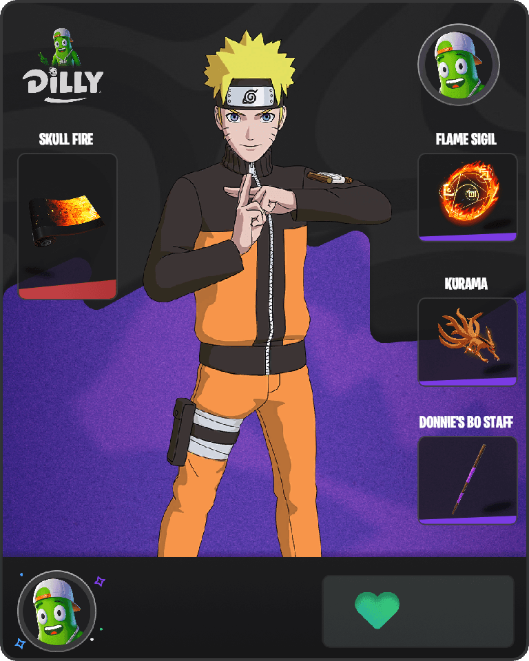 Naruto Uzumaki Fortnite combo