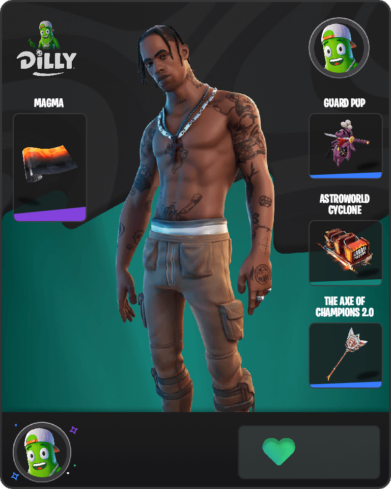 Travis Scott Fortnite combo