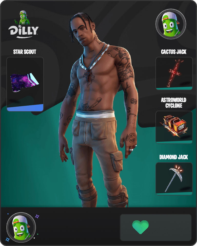 Travis Scott Fortnite combo