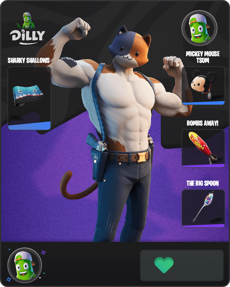 Meowscles Fortnite combo