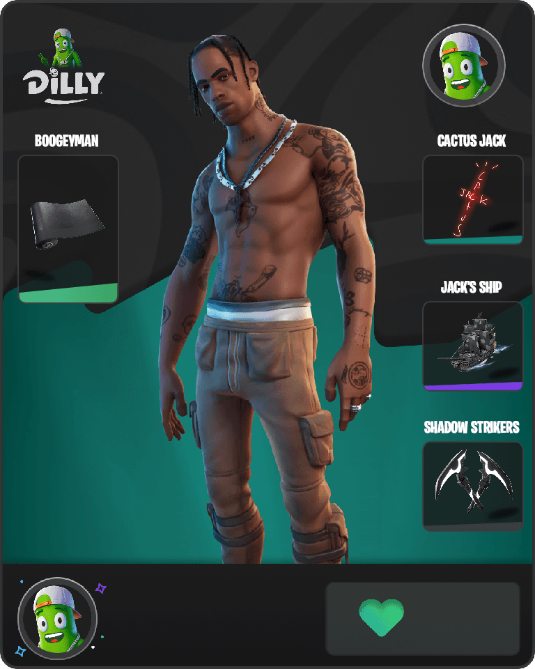 Travis Scott Fortnite combo