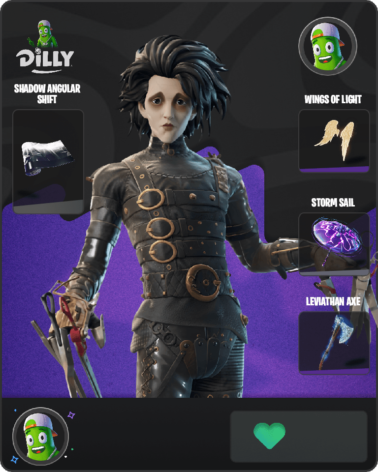 Edward Scissorhands Fortnite combo