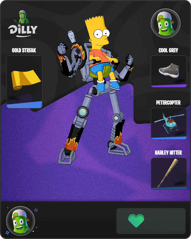 Bart Simpson Fortnite combo