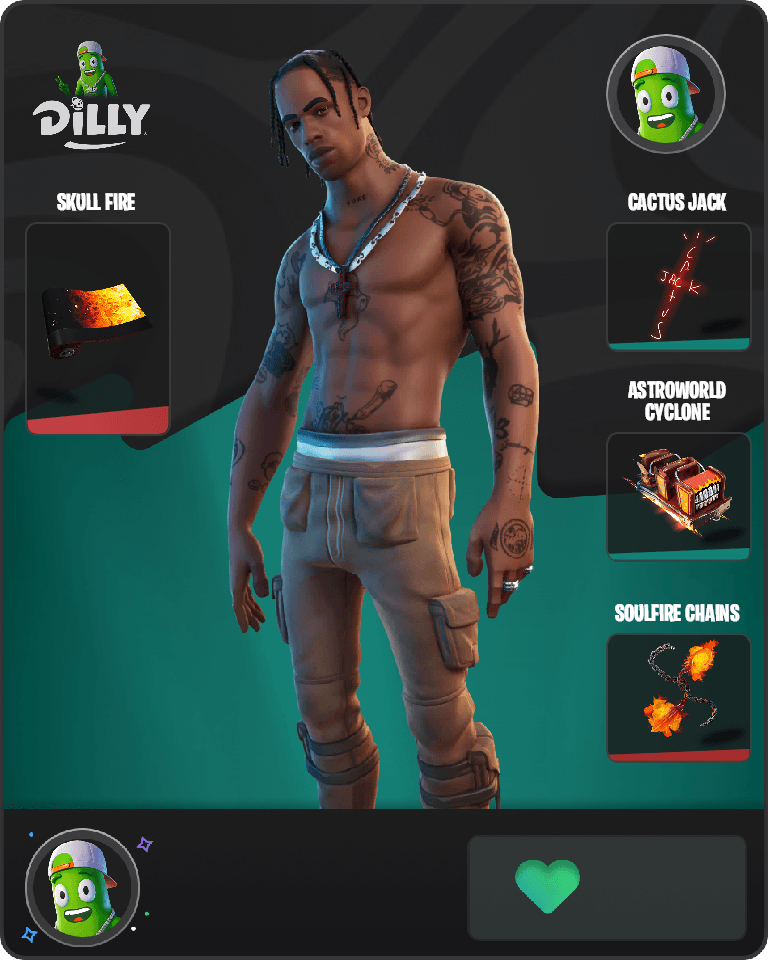 Travis Scott Fortnite combo