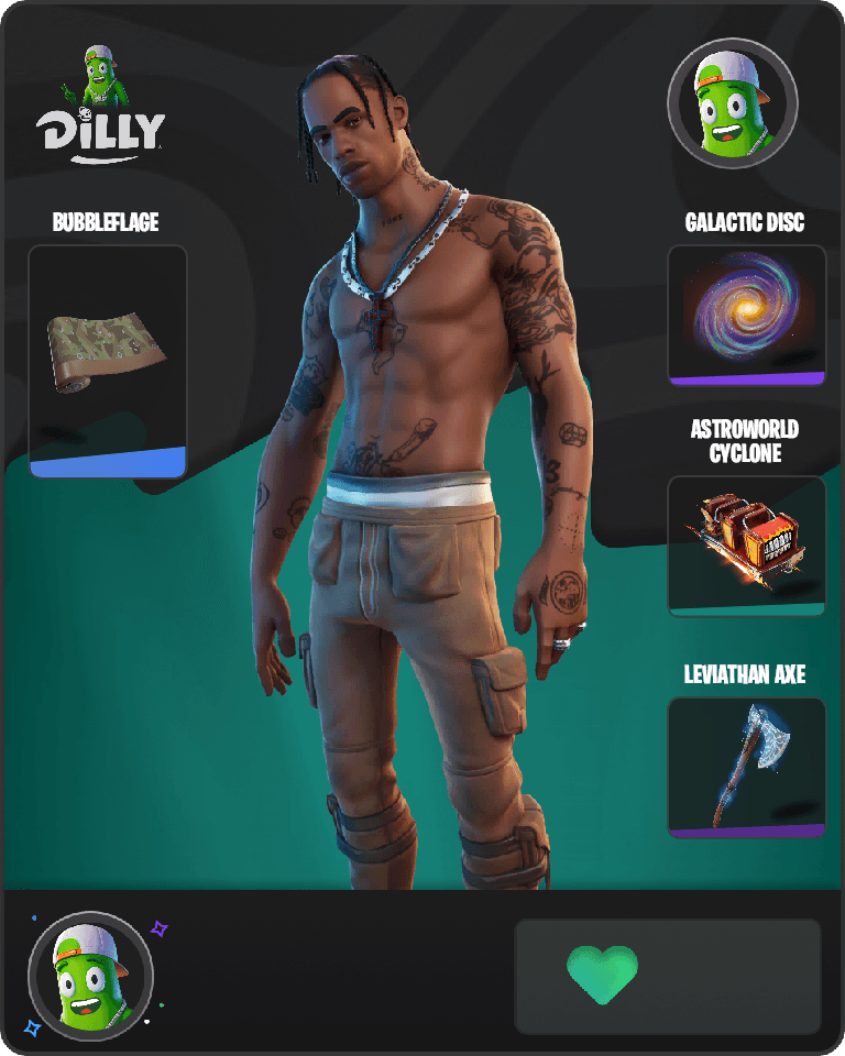 Travis Scott Fortnite combo