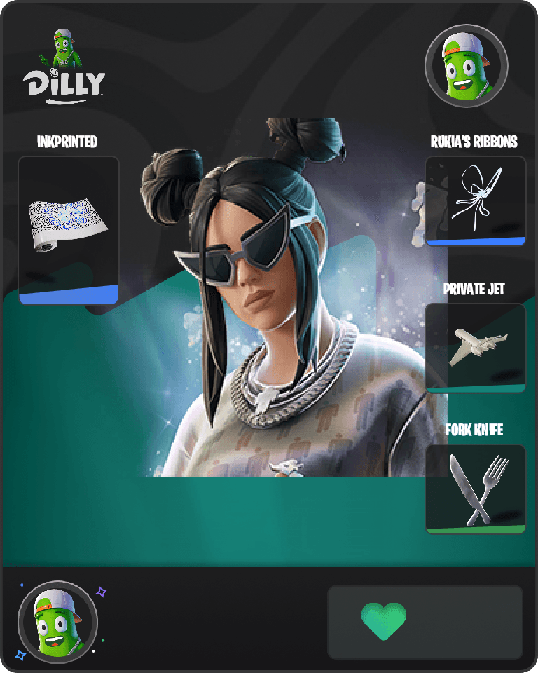 Platinum Billie Eilish Fortnite combo