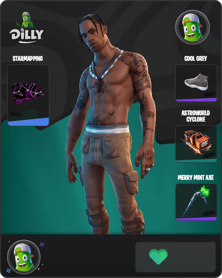 Travis Scott Fortnite combo