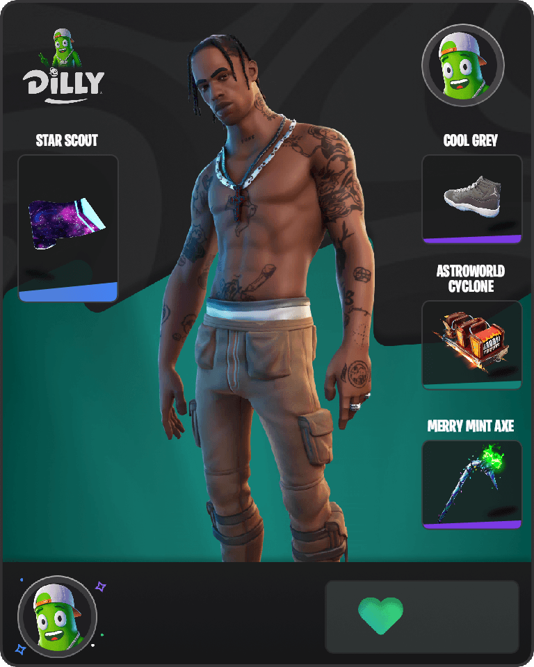 Travis Scott Fortnite combo