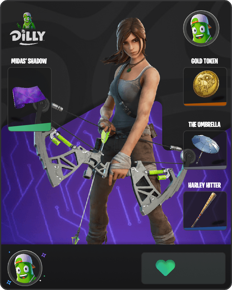 Lara Croft Fortnite combo