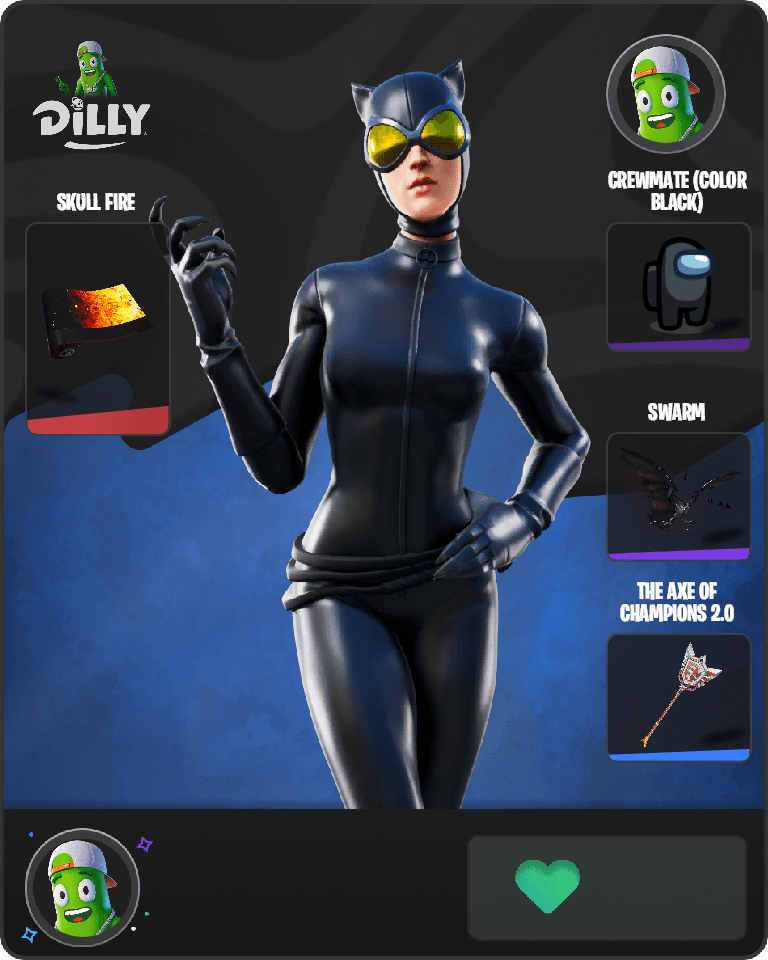 Catwoman Comic Book Outfit Fortnite combo