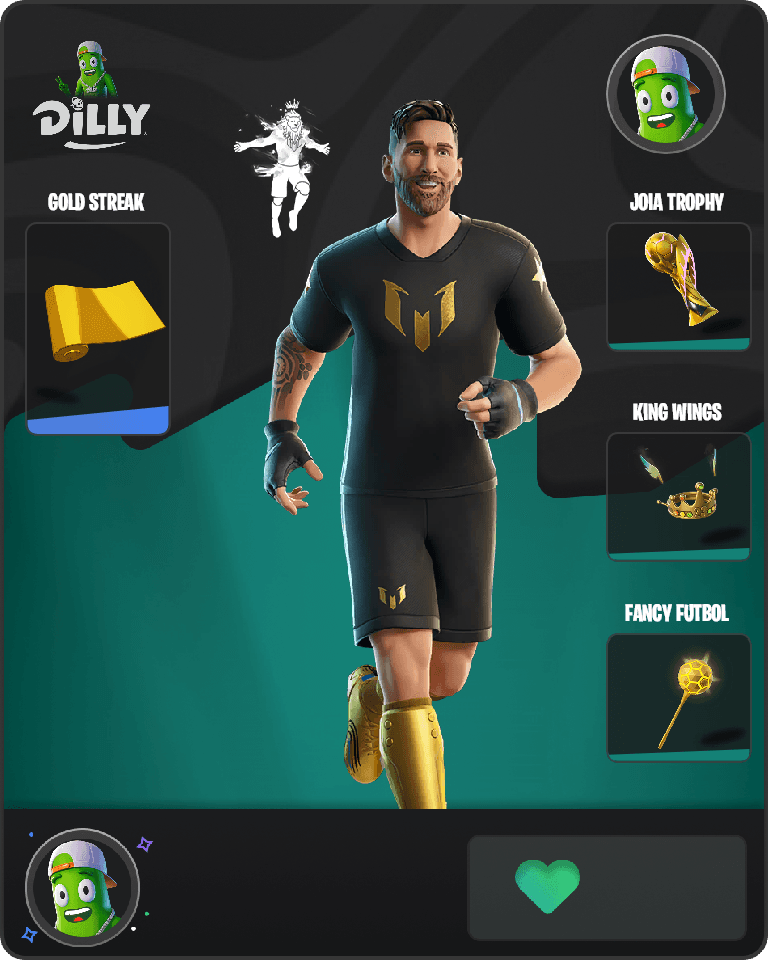 Lionel Messi Fortnite combo