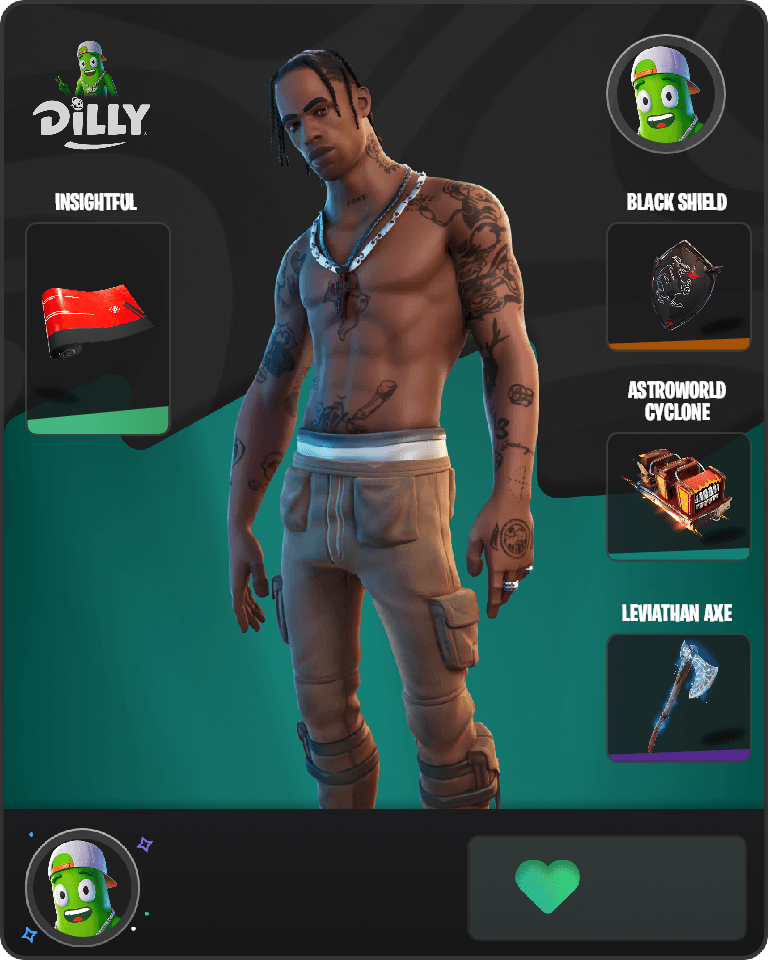 Travis Scott Fortnite combo