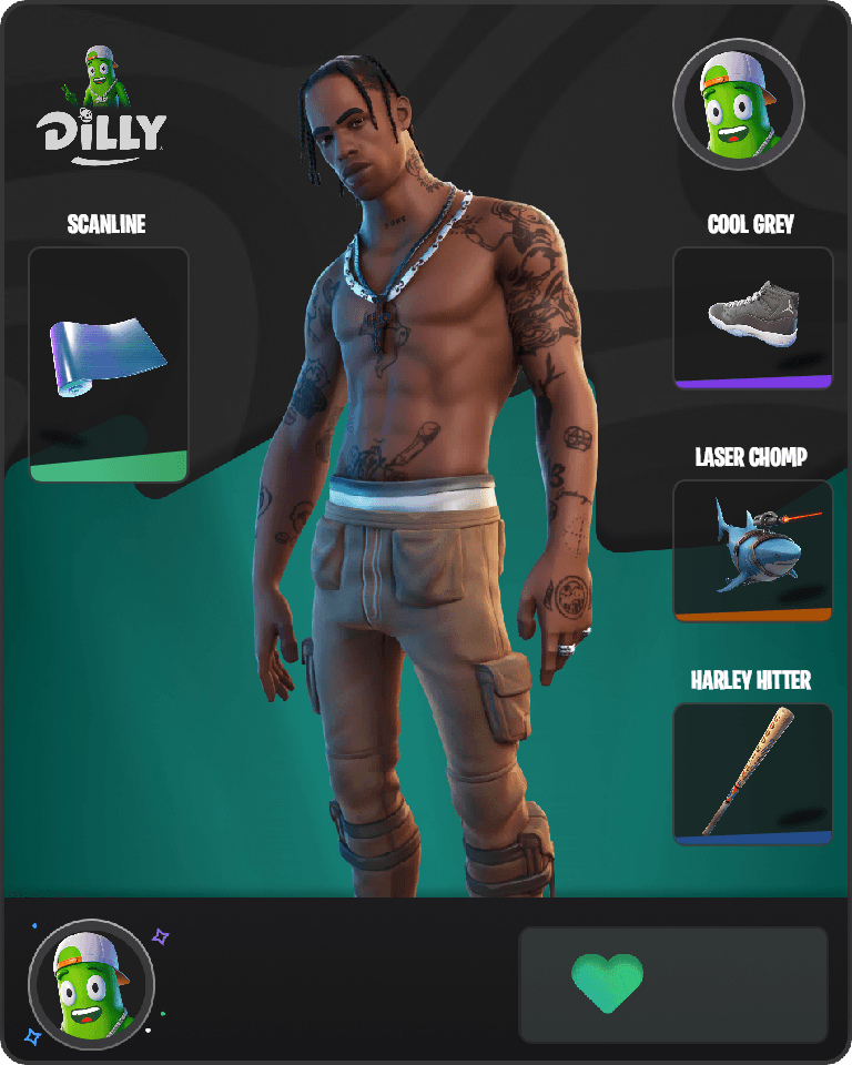 Travis Scott Fortnite combo