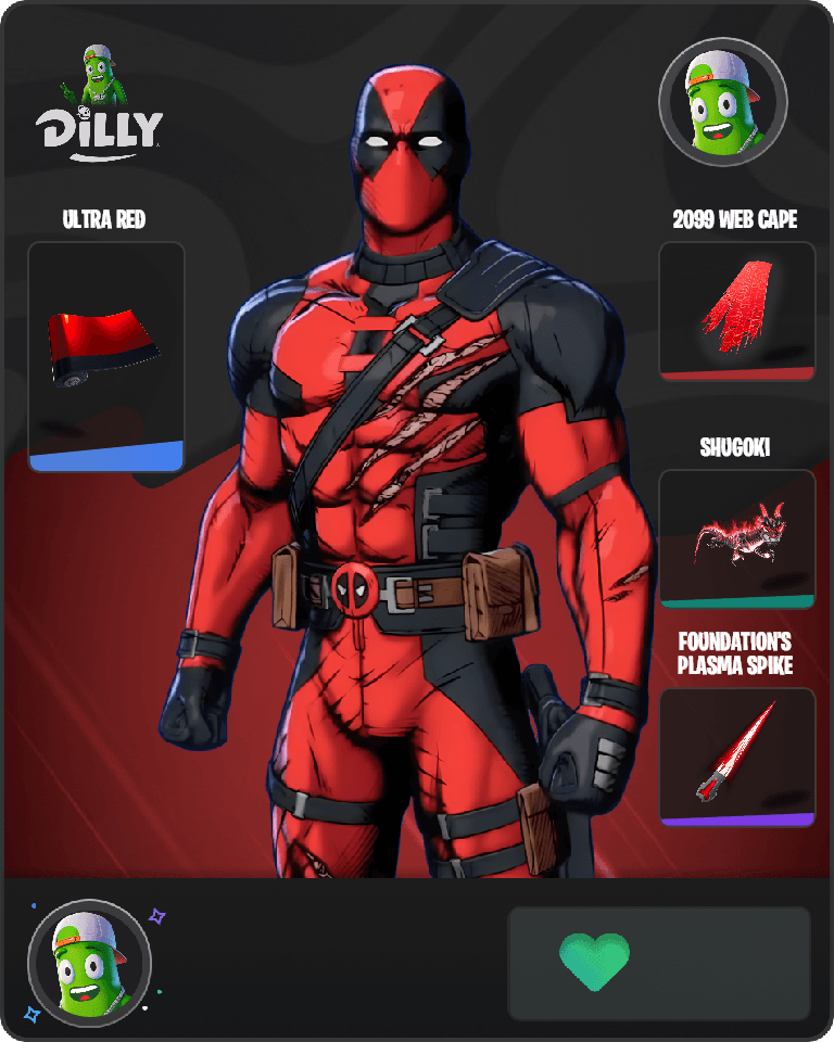 Deadpool (Pen & Ink) Fortnite combo
