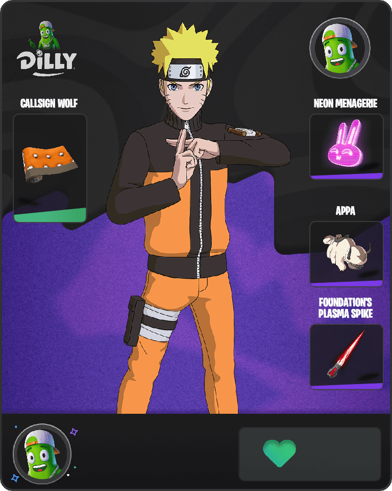 Naruto Uzumaki Fortnite combo