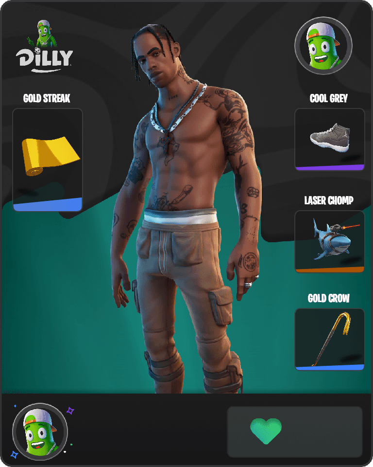 Travis Scott Fortnite combo