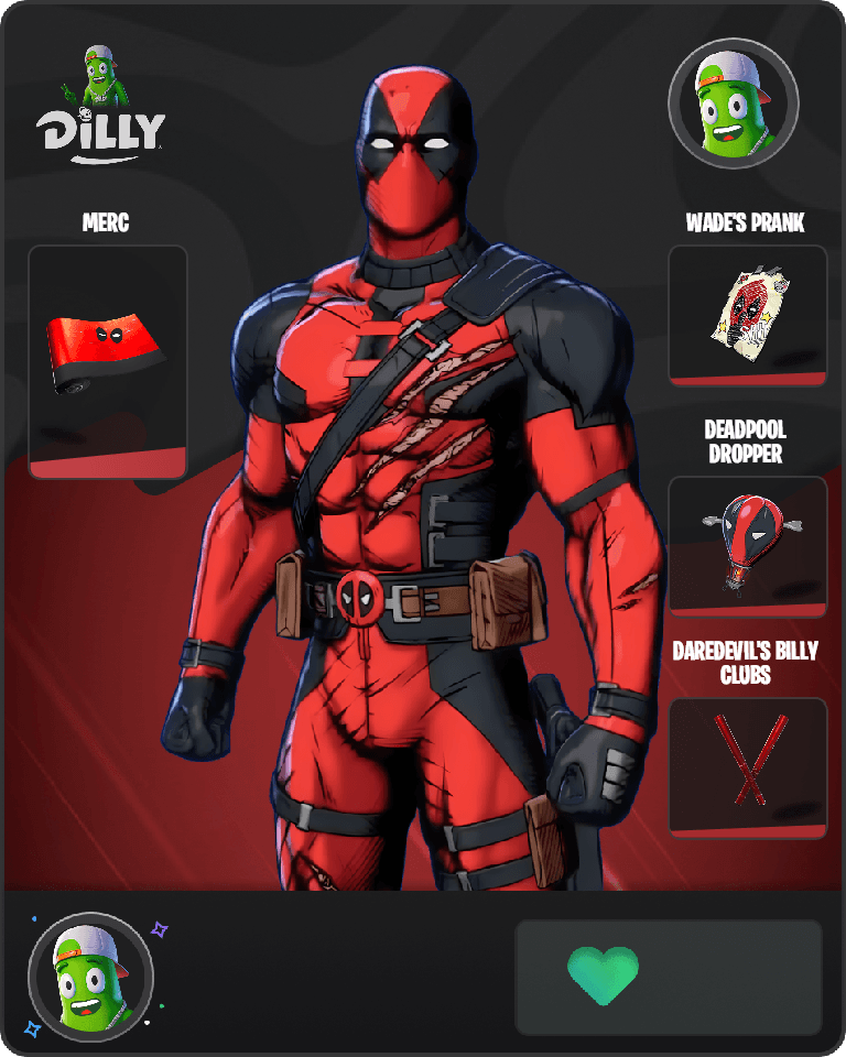 Deadpool (Pen & Ink) Fortnite combo