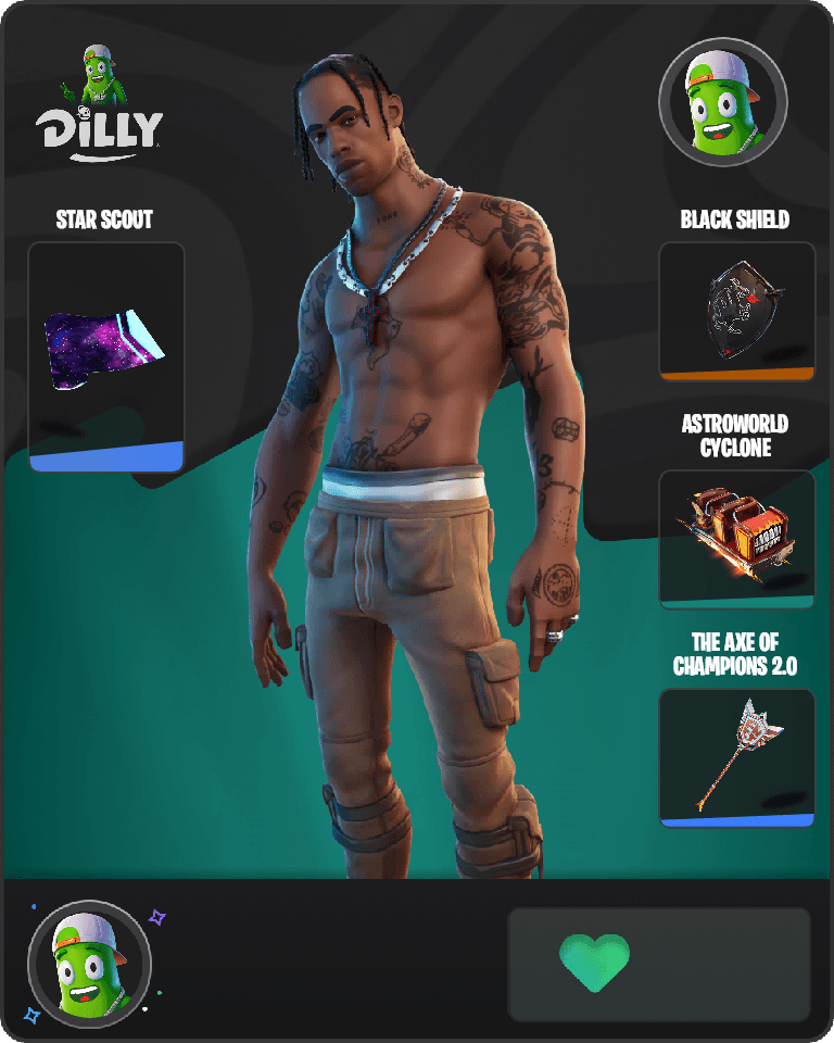 Travis Scott Fortnite combo