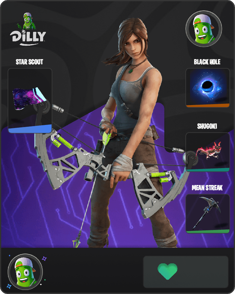 Lara Croft Fortnite combo