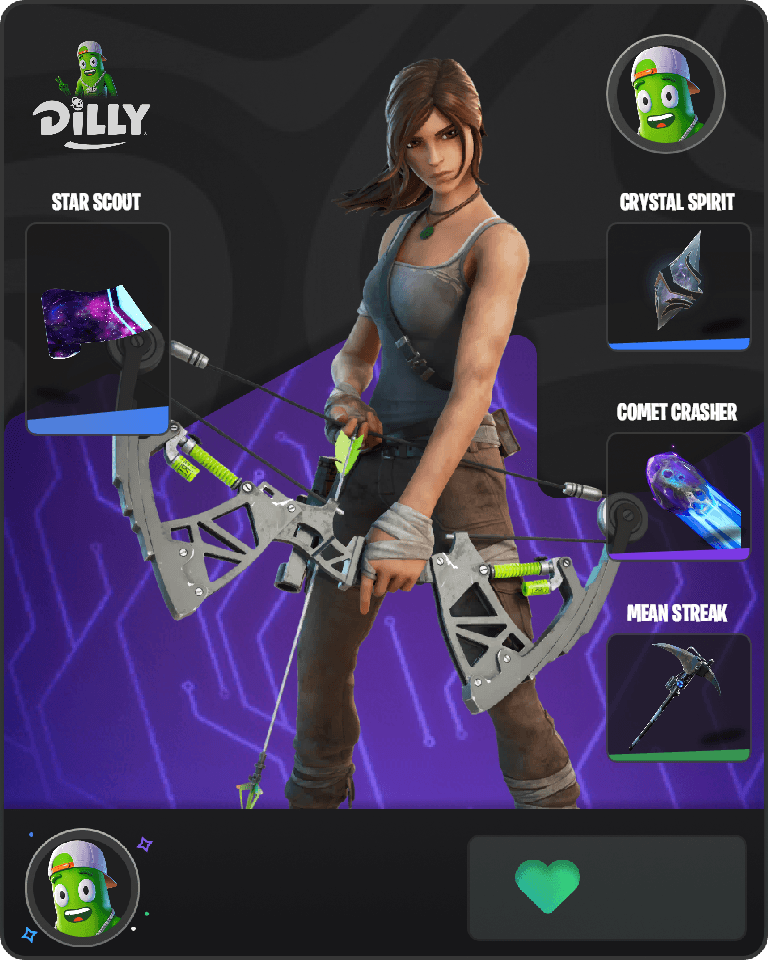 Lara Croft Fortnite combo