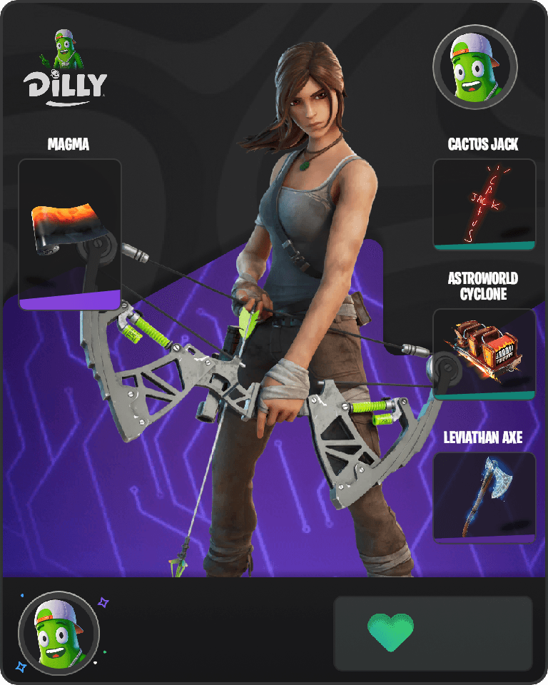 Lara Croft Fortnite combo