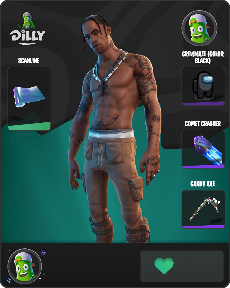 Travis Scott Fortnite combo