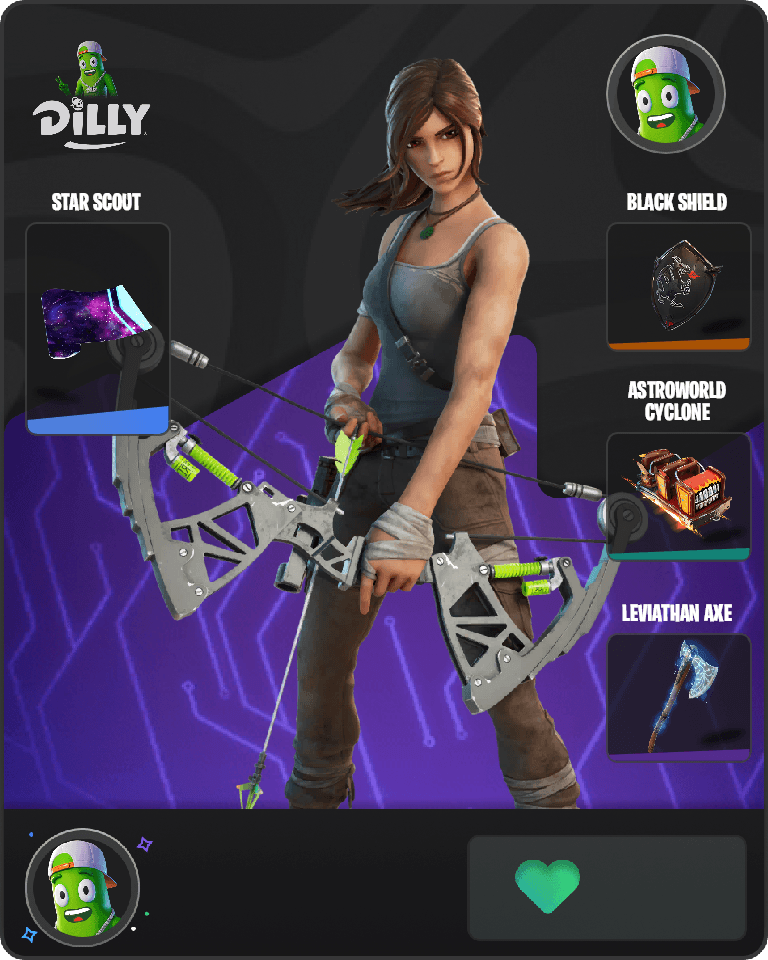 Lara Croft Fortnite combo