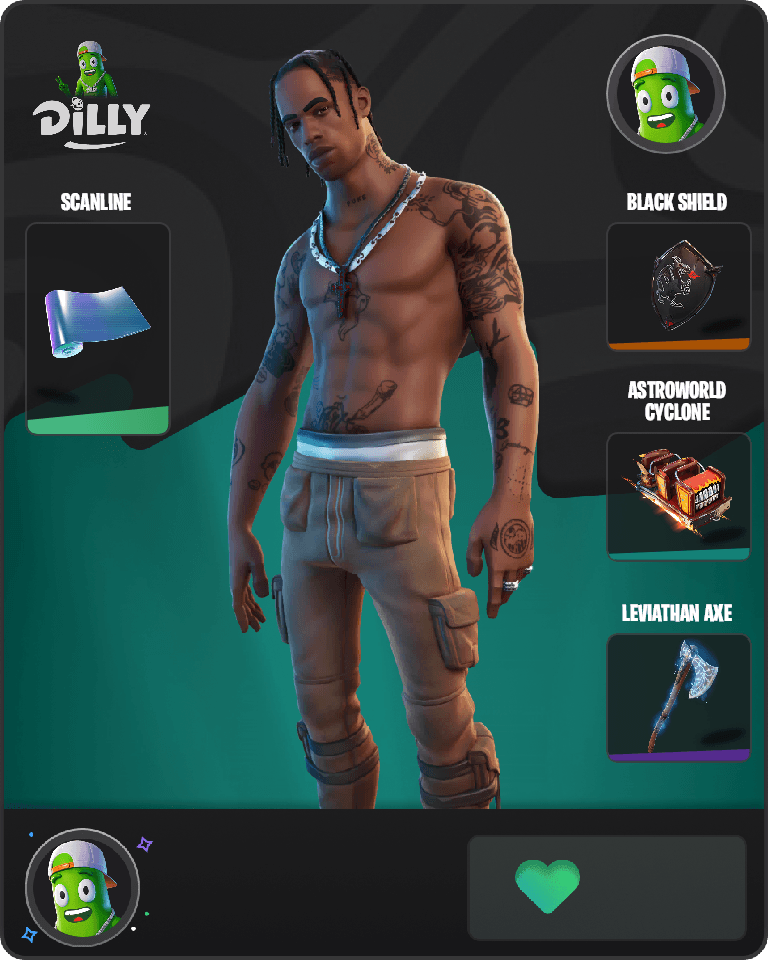 Travis Scott Fortnite combo