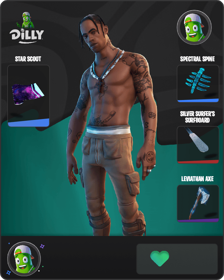 Travis Scott Fortnite combo