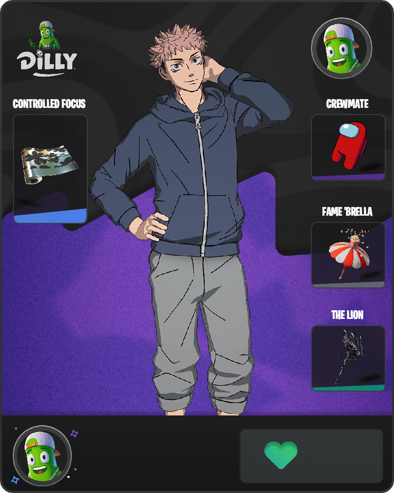 Streetwear Yuji Itadori Fortnite combo